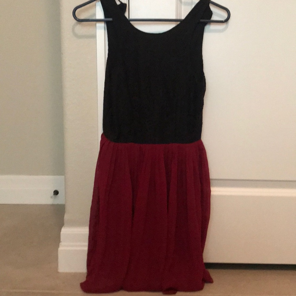 Black and Red Dress